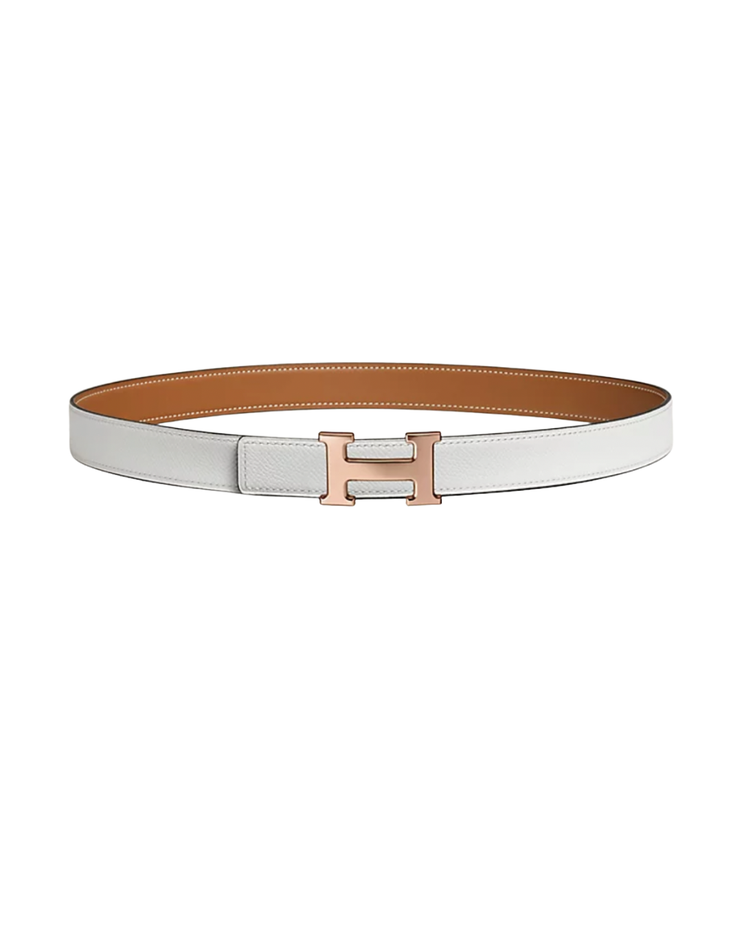 Mini H Belt Buckle & Reversible Leather Strap 24 mm