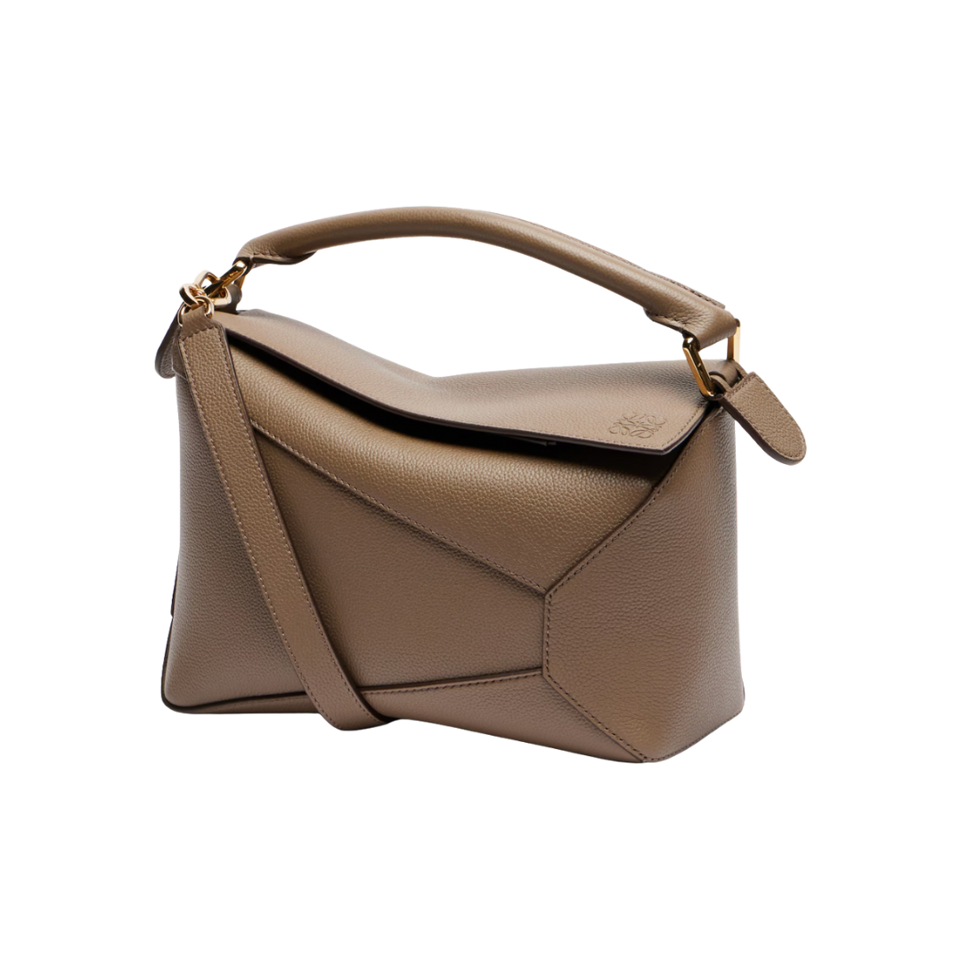 Puzzle Edge Small leather tote bag