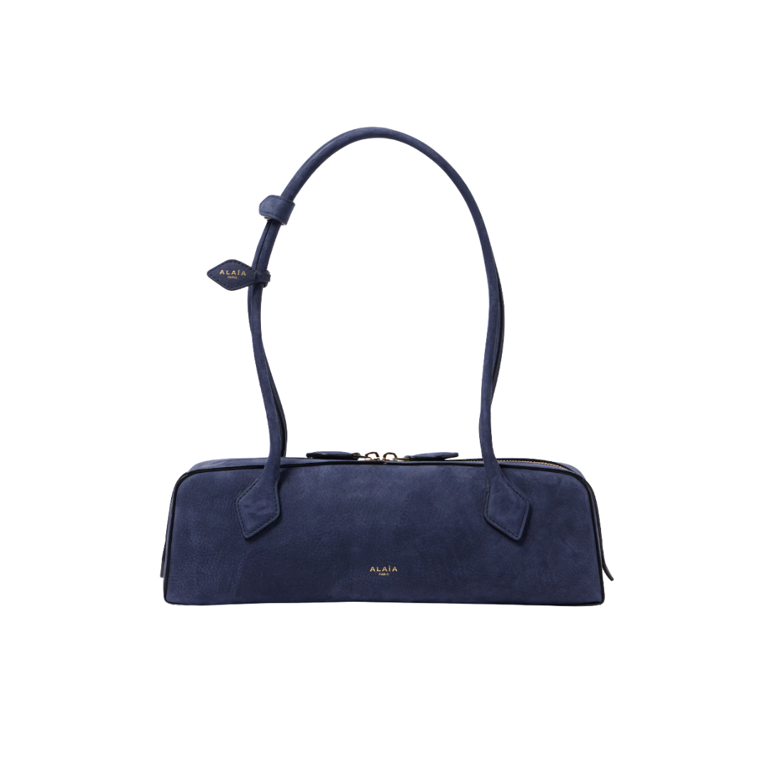 Le Teckel suede shoulder bag