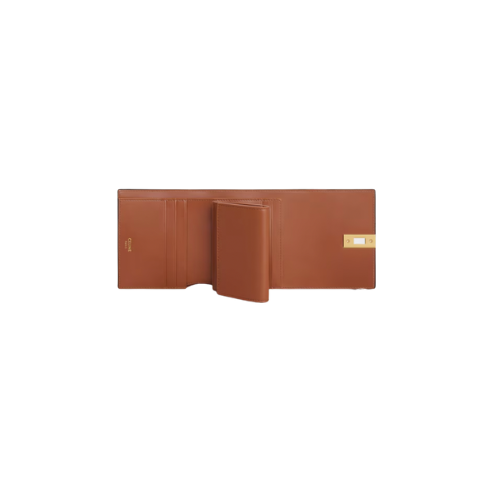 Small Trifold wallet 16 IN SATINATED CALFSKIN