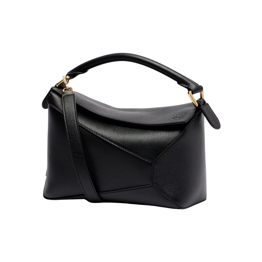 Puzzle Edge Small leather tote bag