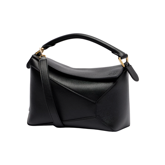 Puzzle Edge Small leather tote bag