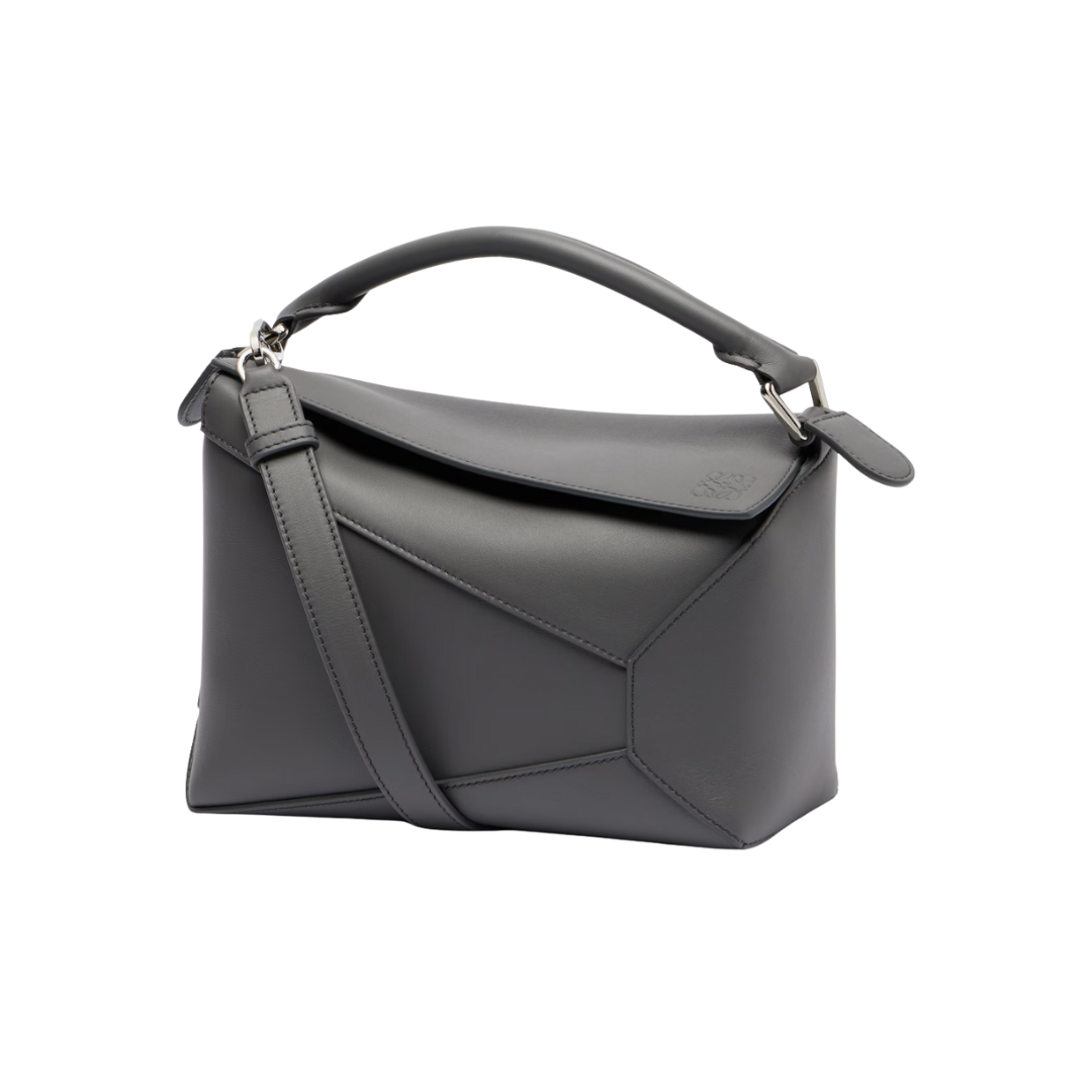 Puzzle Edge Small leather tote bag