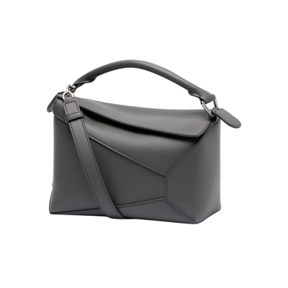 Puzzle Edge Small leather tote bag