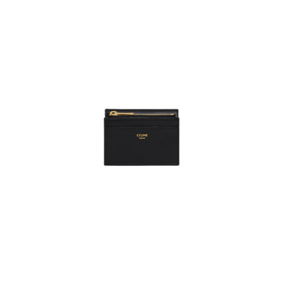 COMPACT WALLET WITH COIN TRIOMPHE IN Shiny calfskin