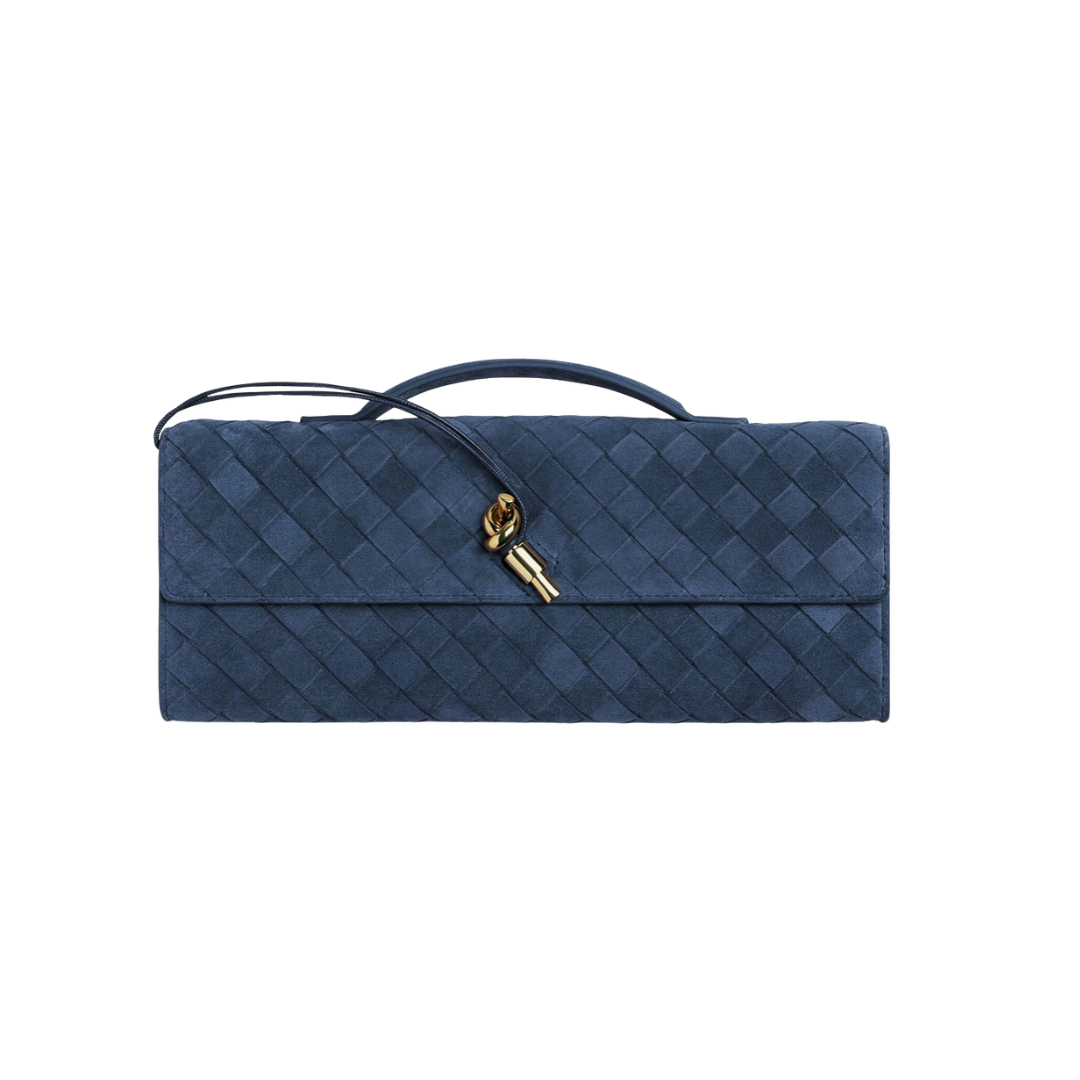 Suede Andiamo Clutch Bag