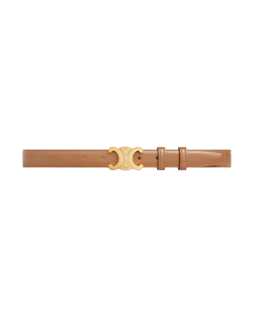 Camel Triomphe Belt IN Taurillon Leather