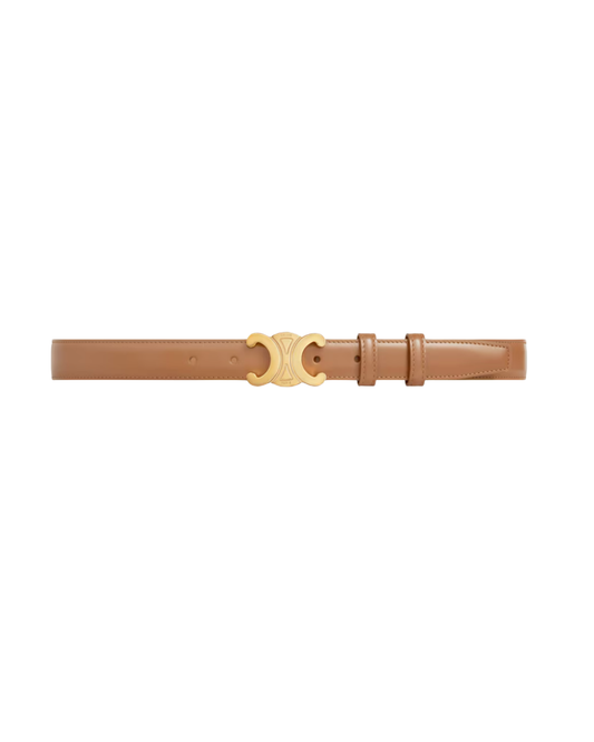 Camel Triomphe Belt IN Taurillon Leather