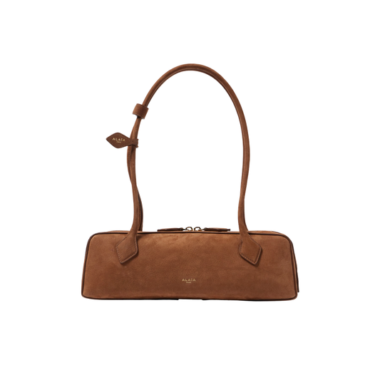 Le Teckel suede shoulder bag