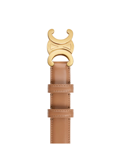 Camel Triomphe Belt IN Taurillon Leather